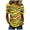 #153-Yellow, variant on Craaazy Mardi Gras Shirts for Women Casual Loose Leisurely Printed Bow Prints Crewneck Casual Short Sleeve Carnival Party Celebrate Clothes Gifts