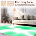 thumbnail image 2 of Flatwoven High Traffic Area Rug, Emerald Cascade Flowing Abstract Design, Non Slip, Stain Resistant, Washable Area Rugs for Living Room, Bedroom(Green, 6), 2 of 8