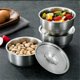 thumbnail image 4 of 304 Stainless Steel Rice Bowl Set with Lids - 4pcs Thickened Anti-Scald Soup Bowls Kitchen Tableware, 4 of 5