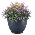 thumbnail image 3 of Mainstays Ferenza 14inch Round Planter Blue color, Recycled Resin, 3 of 9
