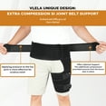 thumbnail image 5 of Vlela Hip Brace for Sciatica Nerve Pain Relief,Hamstring Compression Sleeve Thigh Support Wrap with Extra Sacroiliac Belt for Groin Pulled,Hamstring Strain,Thigh Injury,SI Joint for Men Women, 5 of 7