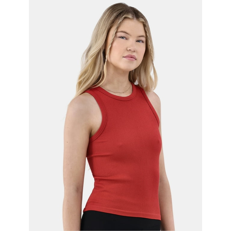 No Boundaries Seamless High Neck Tank Top, 2 Pack, Women's No Boundaries Seamless High Neck Tank Top, 2 Pack, Women's