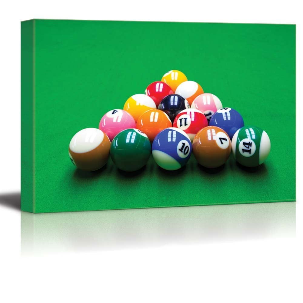 Canvas Prints Wall Art Billiard Pool Balls Close Up Modern Wall Decor Home Decoration Stretched Gallery Canvas Wrap Giclee Print Ready To Hang 24 X 36 Walmart Com Walmart Com