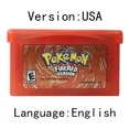 thumbnail image 5 of GBA video game cartridge, series console card,Ruby FireRed Sapphire Emerald LeafGreen,US version for GBA NDS, 5 of 5