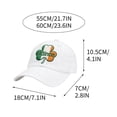 thumbnail image 2 of Horivan St Patricks Day Baseball Cap, Moisture Wicking Adjustable Fit, Low Profile Structured Hat for Men Women, Irish Beer Gifts for Mom Grandpa Grandma, 2 of 5