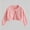 Pink, variant on Girls Light Jacket Hollow Out Button Long Sleeve Knit Open Front for 1-13Years