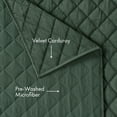 thumbnail image 6 of Pawz Pine Green Full/Queen 90"x92" Soft Corduroy and Microfiber Velvet Quilt, for Adults and Teens, 6 of 10