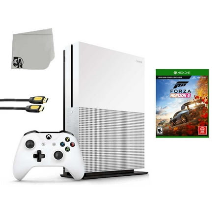 Microsoft Xbox One S 500GB Gaming Console White with Forza Horizon 4 BOLT AXTION Bundle Used