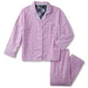 Joe Boxer Women's Plus Size 2-Piece Flannel Pajamas Shirt & Pant Set (Fairytale Pink, 1X)