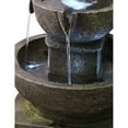 thumbnail image 4 of Outdoor Waterfall Fountain, 16" H 3-Tier Home Water Fountain w/LED Light, Soothing and Relaxing Indoor/Outdoor Fountain for Garden & Patio, 4 of 5