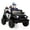 Black+White, variant on Jaxpety 12V Ride On Police Car for Girls & Boys, Battery Powered Police Jeep Cop Cars with 2.4G Remote Control,Music, Headlights, MP3 Player and Power Display,Black