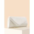 thumbnail image 3 of Women's Glossy Envelope Clutch Evening Bag, 3 of 8