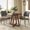 Gray, variant on Modern Dining Chairs Set 2 Solid Wood Backrest Upholstered Pu Leather Dining Chairs