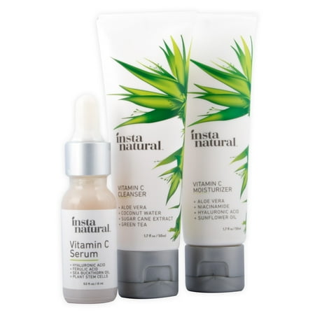 InstaNatural Vitamin C Skin Trio Bundle - 30 Day Starter Kit