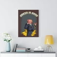 thumbnail image 5 of Greed Is Good Wall Street Canvas Wall Art - Bold Trader Motivation, 5 of 9