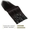 thumbnail image 6 of SEGO Clip in Hair Extensions 100% Real Remy Human Hair Full Head Straight Balayage Hair 8-24 inch, 6 of 10