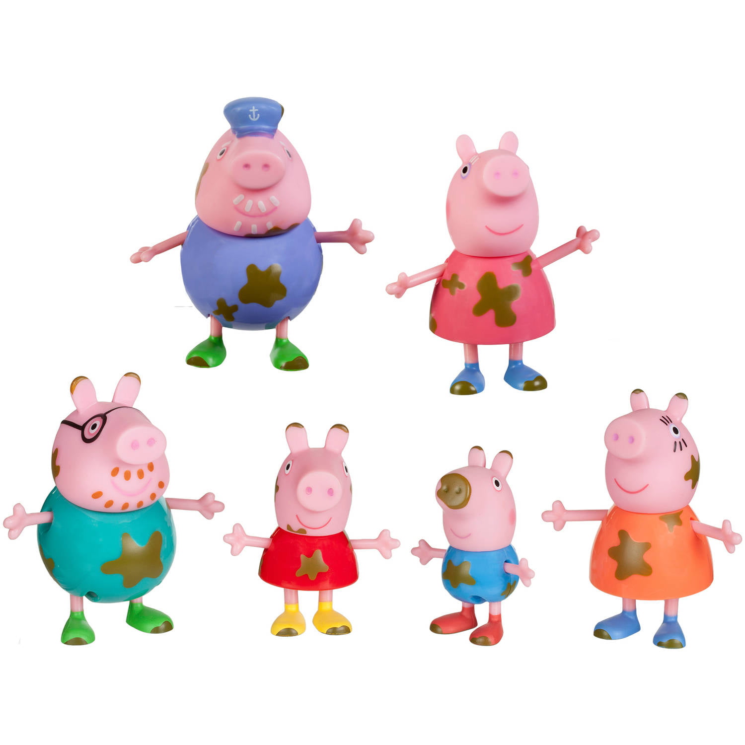 PEPPA PIG FAMILY FIGURES PLAYSET CHILDS KIDS TOY NEW PEPPER PIG 