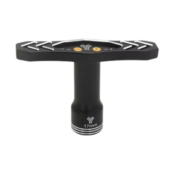 Colcolo 17mm Hex Wheel Wrench Metal for 1:8 RC Model Vehicle Accessories Spare Parts black