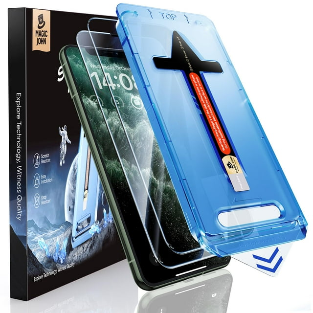 Protector de pantalla MAGIC JOHN de cristal templado para iPhone 11 Pro Max