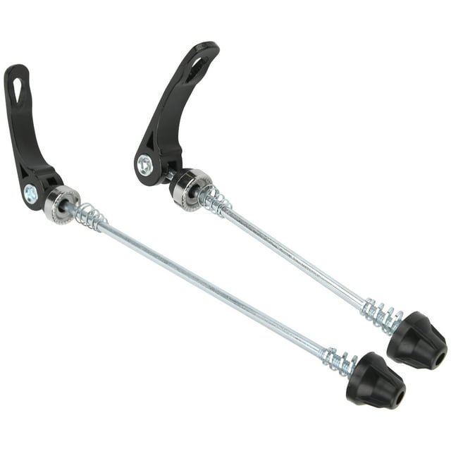 Steel Axle Bike Skewer, Mountain Bike Accessory Bicycle Front Rear Skewer Front Rear Skewer 1 Pair Bike Front Rear Skewer for Outdoor for Mountain Bike Black