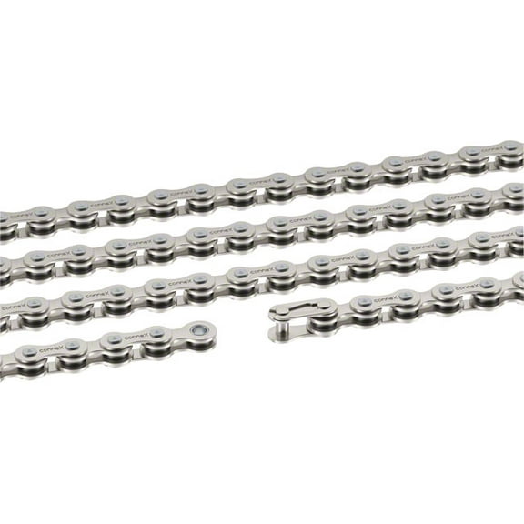 Connex 7R8 1/2 x 3/32 7-Speed Chain 112 Links Nickel Plated Steel