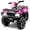 Pink, variant on KEEPSUN 24V Kids ATV, Ride on Toys for Toddlers, 4 Wheeler Electric Quad with Bluetooth, Music, Spring Suspension, LED Lights, 2 Storage Racks, Ride On Car for Boys Girls Gift - Black