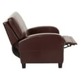 thumbnail image 3 of OSP Home Furnishings Wellington Recliner in Pewter Bonded Leather with Antique Bronze Nail heads and Dark Espresso Legs, 3 of 11