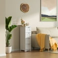 thumbnail image 6 of Storage Cabinet, Lofka 33" Small Bathroom Floor Cabinet with 4 Drawers, White, 6 of 10