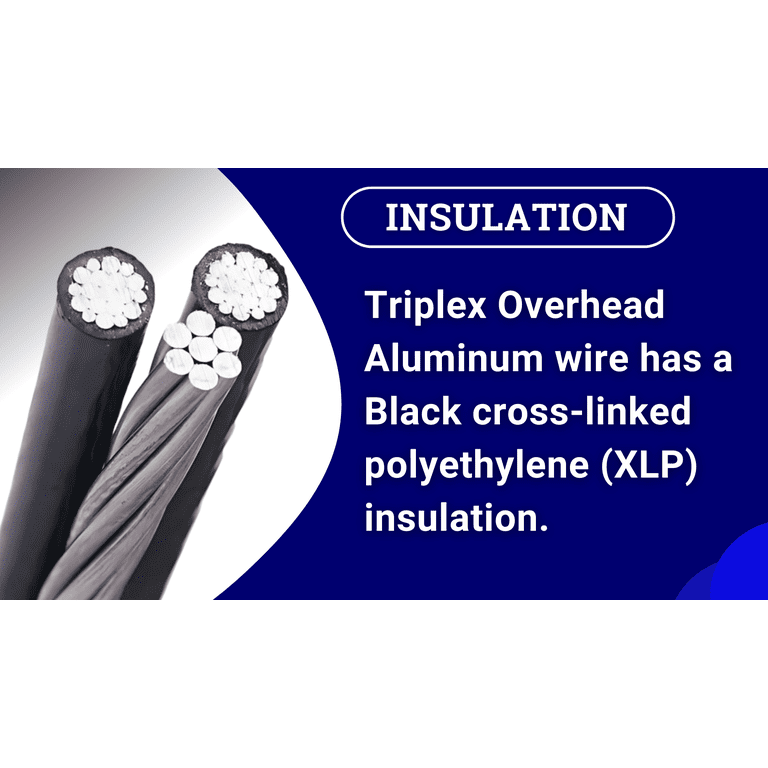 Triplex Aluminum Cable Runcina 2/0 AWG Triplex Aluminum Overhead ...