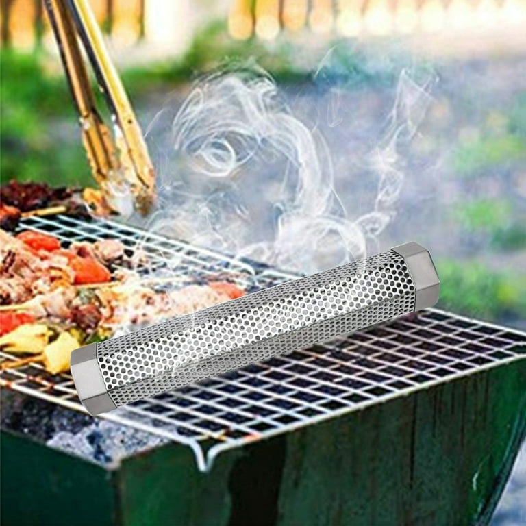 Smoke Tube for Pellet Smoker, 12'' Smoker Tube for Pellet Grill - Hot or  Cold Smoker Accessories for Electric Gas Charcoal Grilling, Premium  Stainless