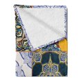 thumbnail image 2 of Moroccan Soft Flannel Fleece Throw Blanket, Portuguese Tile Patterns Various Tones Textures Bohemian Print, Cozy Plush for Indoor and Outdoor Use, 50" x 70", Multicolor, by Ambesonne, 2 of 5