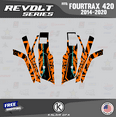 thumbnail image 2 of Kalair GFX Graphics Kit for Honda Fourtrax 420 (2014-2020) Revolt Series, 2 of 5