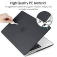 thumbnail image 3 of IC ICLOVER For MacBook Pro 14 inch Case 2023 2022 2021 M3 A2918 A2992 M2 A2779 M1 A2442 Pro/Max Chip, Plastic Hard Snap on Shell Case&Keyboard Cover&Screen Protector for Mac Pro 14" Touch ID, Black, 3 of 9