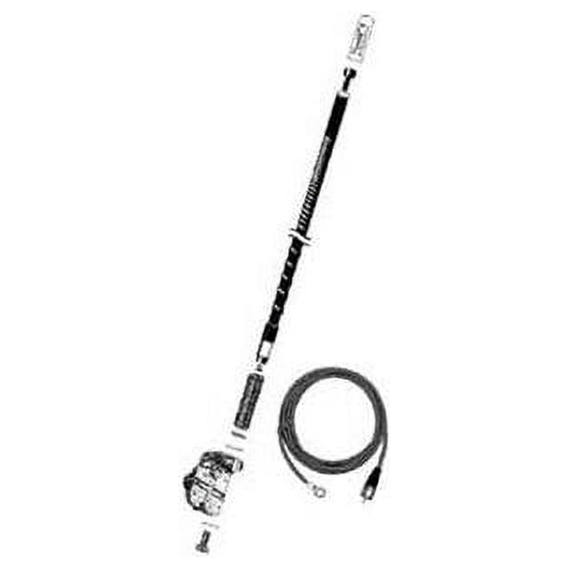 Firestik 4' (122cm) Single Mirror 'ngp' Kit Complete (black) for Firestik