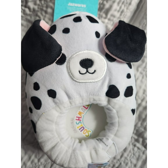 Official Squishmallows Christmas Dustin the Dalmation Slippers Size 13-1