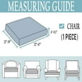 thumbnail image 5 of DEFNES Stretch Jacquard Individual Loveseat Cushion Cover Slipcovers Waterproof Couch Cushion Covers Chair Sofa Seat Protector Covers (Black Gray, 1Pcs), 5 of 5