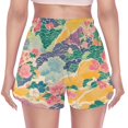thumbnail image 3 of FORMRS Womens Swim Shorts Mesh Liner Quick Dry Casual Beach Board Bottom with Pockets, Sizes S-2XL, Yellow Floral Wave, 3 of 9