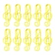 thumbnail image 1 of Pinzas de papel para notas musicales de colores - 11 piezas de material de oficina con forma de novedad para organizar documentos, libros y regalos, 1 of 2