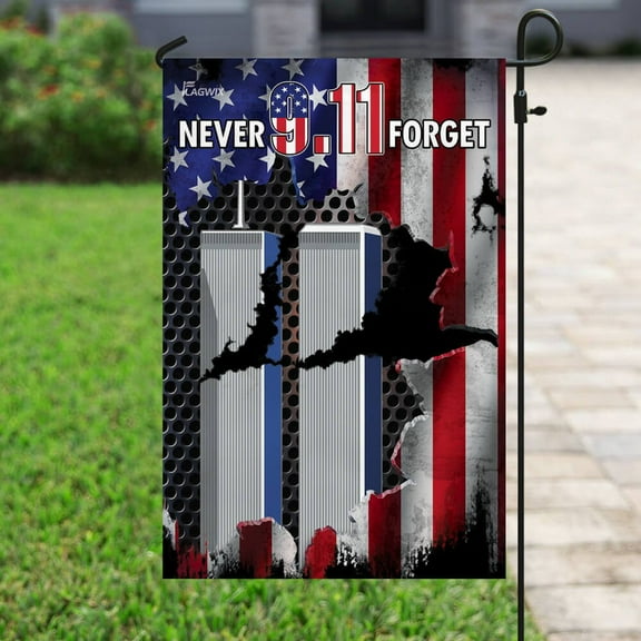 Flagwix American Patriotic Flag 911 Never Forget Flag Premium Polyester American Flag for Outside