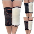 thumbnail image 4 of Black Womens Knee Warmers With Adjustable Straps For Winter Joint Support Thermal Fleece Lining Non Slip Grip Soft Stretchable Fabric And Multiple Sizes, 4 of 4