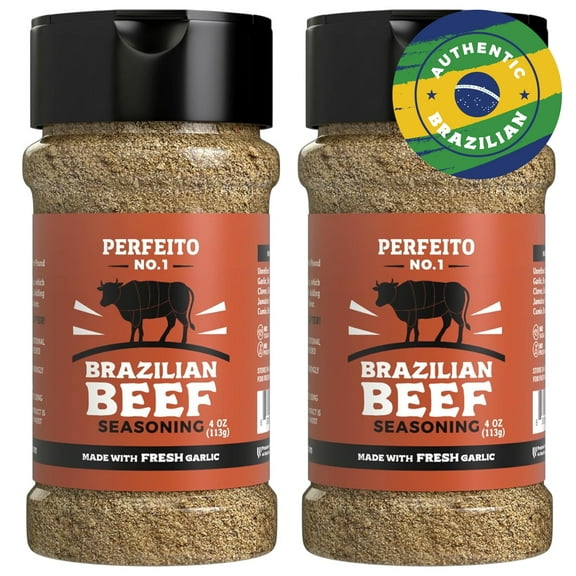 Authentic Brazilian Beef Seasoning, Gluten-Free, Sugar-Free, 2-Pack – Perfeito