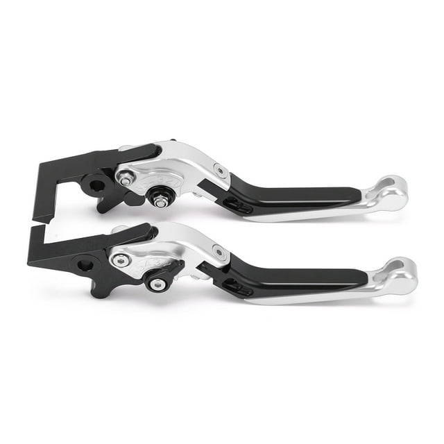 2 palancas de embrague de freno de motocicleta ajustables CNC de aleación de aluminio de repuesto para ADV150 2019-2021, color plateado Jadeshay A
