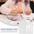 thumbnail image 3 of KAKOWELY 6Pcs Oil Scraper Set with Integrated Palette and Spatula for Art Projects White Plastic, 3 of 8