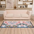 thumbnail image 2 of Yayeee Runner Rug for Bedroom 2'x6' Machine Washable Hallway Non Slip Mat, Flowers and Leaves, 2 of 8