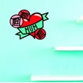 thumbnail image 1 of Custom Decals Mum Heart And Flowers Wall Art Size: 12 X 12 Inches Color: Multi, 1 of 1