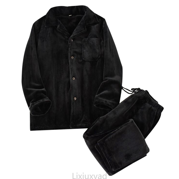 Lixiuxyad Coral Pajama For Flannel Sleepwear For Fall And Winter Soft And Thick Ideal For Home And Comfort Wear In Plus Size Womens Sleepwear L