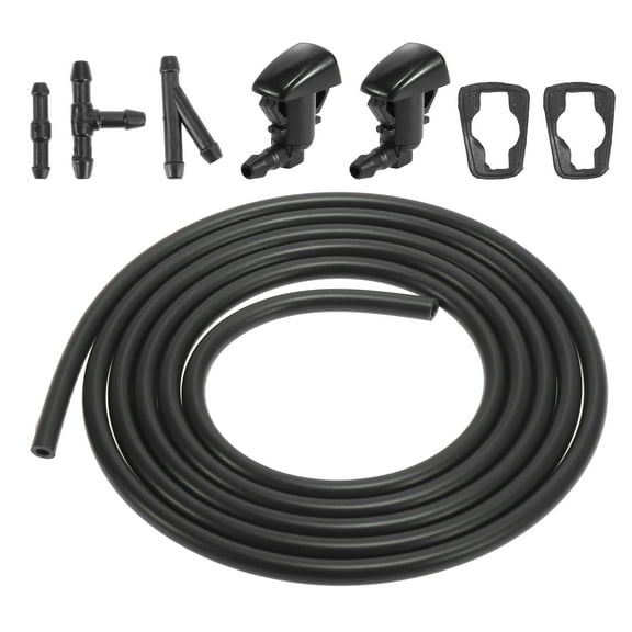Front Windshield Washer Nozzles Kit with Windshield Washer Hose and 3 Connectors 15247800 for GMC Aura 2007-2010