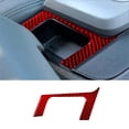 thumbnail image 1 of Real Bright Soft Car Interior Carbon Fiber Sticker DecorationRed Carbon Fiber Interior Floor Console Accent Cover For Toyota TundraAuto Car Protection Interior Accessories, 1 of 8