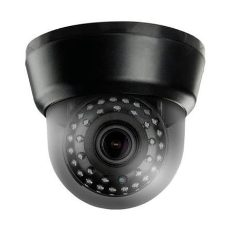 Eyemax TID 032V 1080P Indoor Dome IR Camera 2.8-12mm 35Leds 12V DC, Black, Dual video Outputs