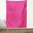 thumbnail image 4 of Ambesonne Retro Fabric by the Yard Upholstery, Rings with Dots Pattern Art, 10 Yards, Magenta and Pale Salmon, 4 of 5